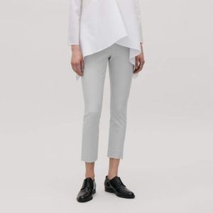 COS Slim Fit Trousers with Ankle Zips